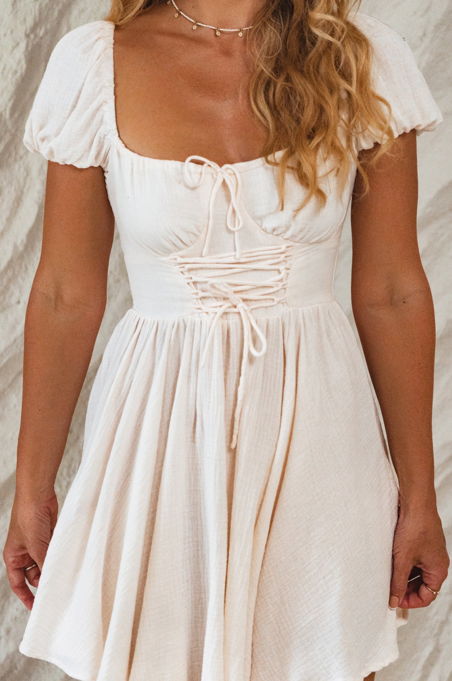 Michelina Cotton Mini Dress-4